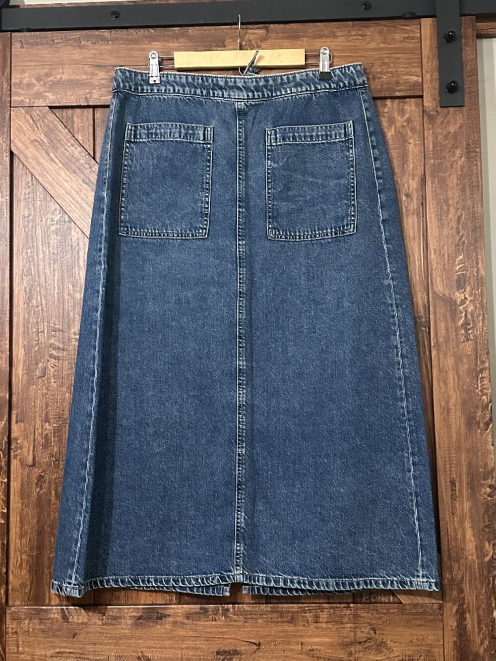 LOFT denim maxi skirt 12 NWOT